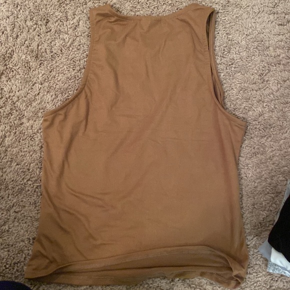 High neck soft brown tank - Picture 2 of 3